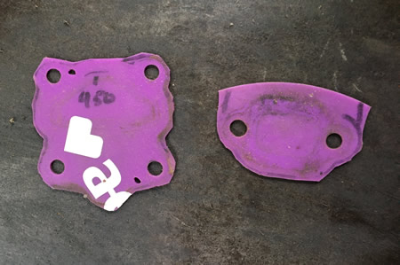 Silicone sheet to block carb and muffler ports