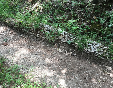 2025 photograph showing well road condition.