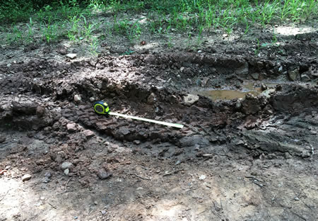 2025 photograph of well road condition.