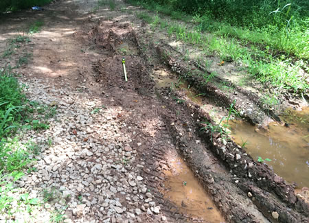 2025 photograph of well road condition.