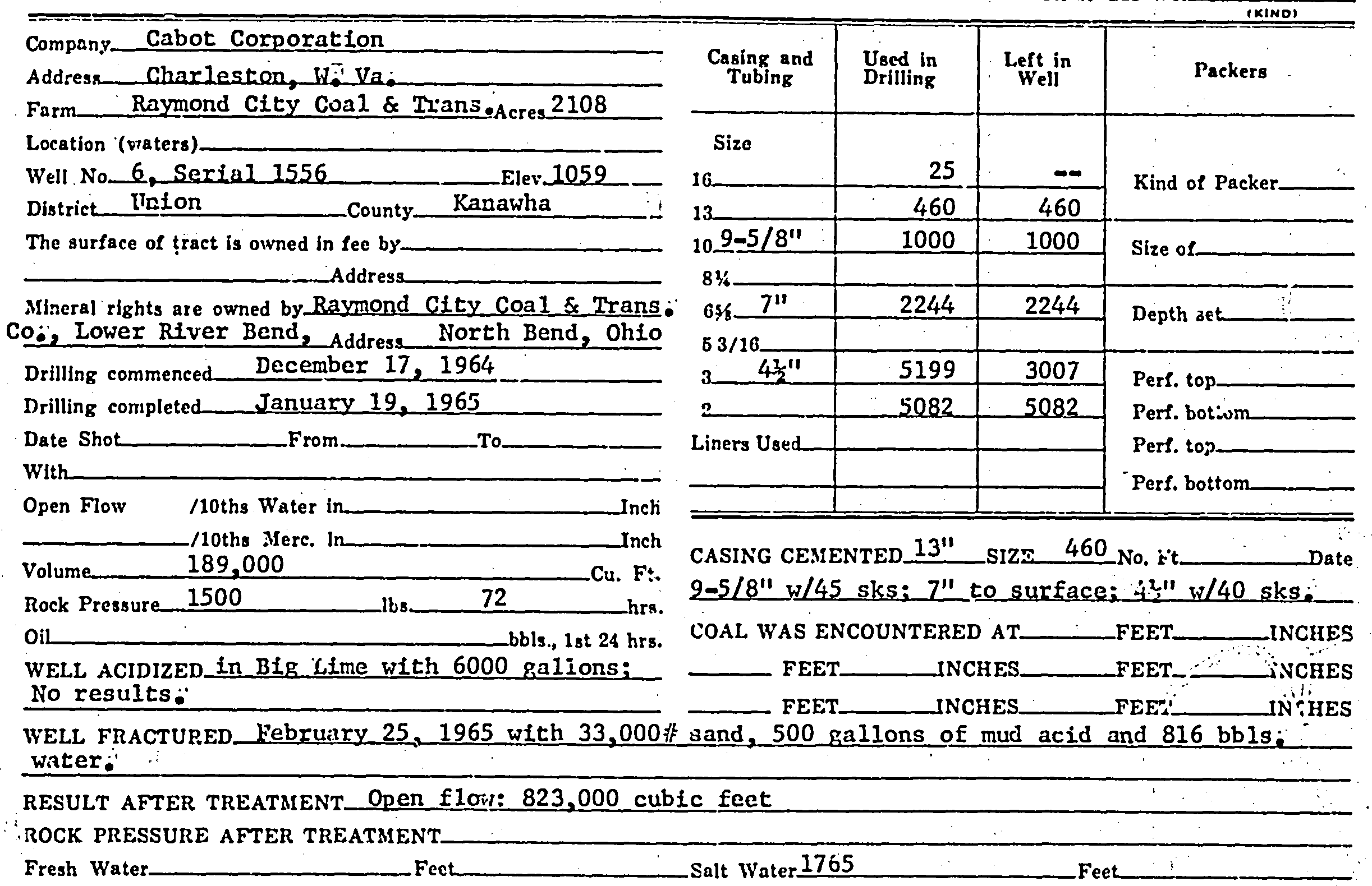Gas Well Study -- The Details